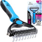 Brosse Double Face Anti-Mue pour Chien & Chat – Démêlage et Sous-Poil