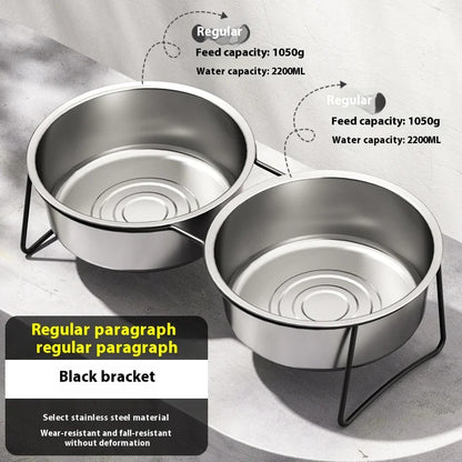 Gamelle Élevée Inox pour Grand Chien – Antiglouton, Solide & Facile à Nettoyer