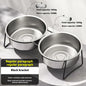 Gamelle Élevée Inox pour Grand Chien – Antiglouton, Solide & Facile à Nettoyer