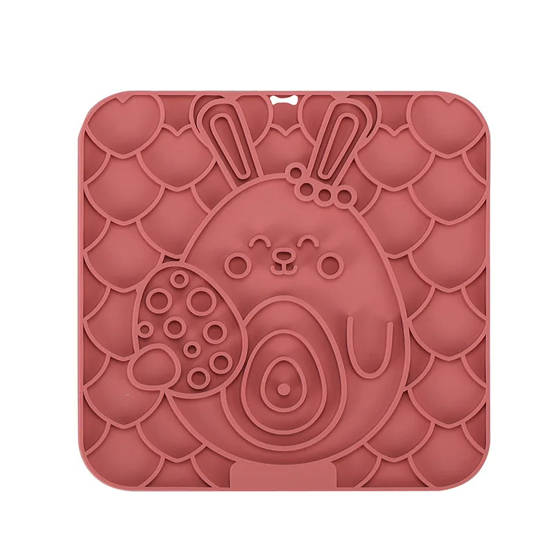 Tapis à Lécher en Silicone pour Chien – Apaisement & Alimentation Lente