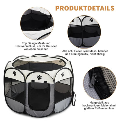 Tente Pliable Portable pour Chiens et Chats - Maison de Voyage Respirante et Confortable