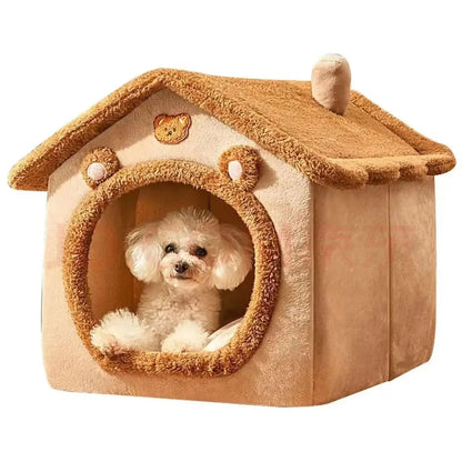 Maison Douillette pour Chien ou Chat - Tente Lavable Toutes Saisons