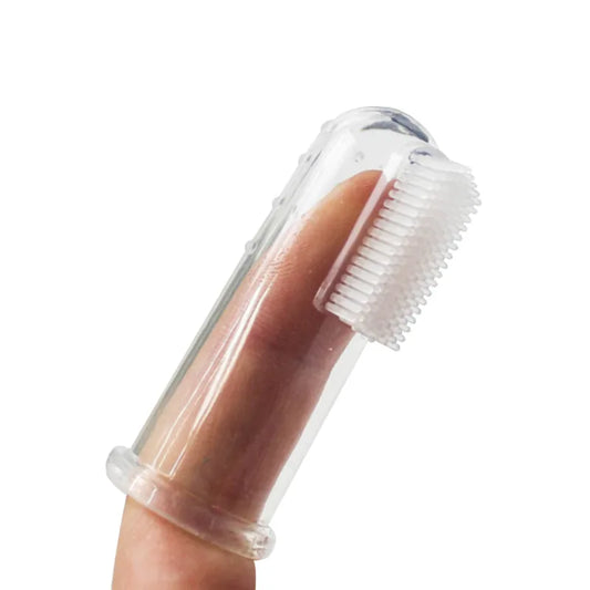Brosse à Dents Doigt pour Chien et Chat – Silicone Souple, Anti-Tartre, Anti-Haleine, Nettoyage Facile