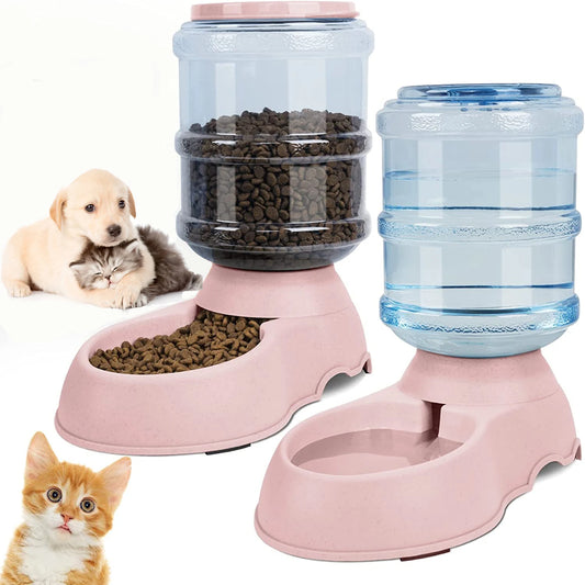 Distributeur d’Eau Automatique pour Animaux – Bol de Nourriture et Abreuvoir 2 en 1