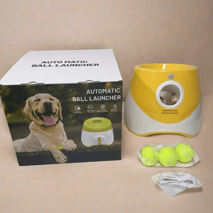 Lanceur de Balles Automatique pour Chien – Rechargeable, Interactif & Amusant