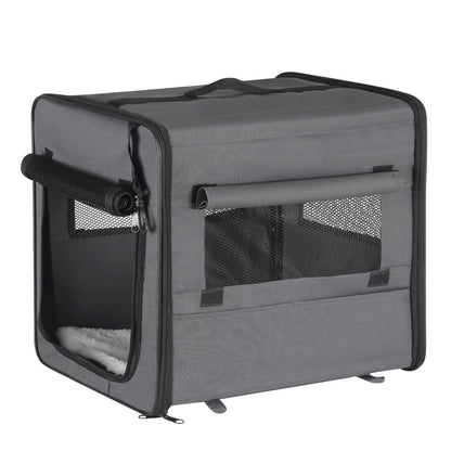 Boîte de Transport Pliable pour Chiens et Chats – Sécurisée et Confortable en Voiture